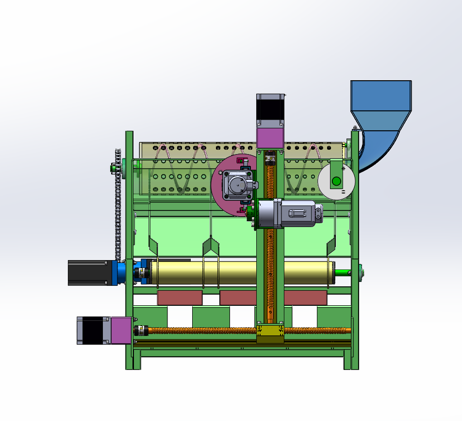 杨梅分拣包装机设计（SW+CAD+说明书）